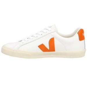 Veja Esplar Leather Trainers, Orange, Size 42 EU